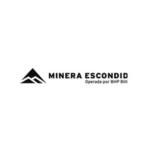 Logo de Minera Escondido, uno de los clientes de Pilotes Terratest